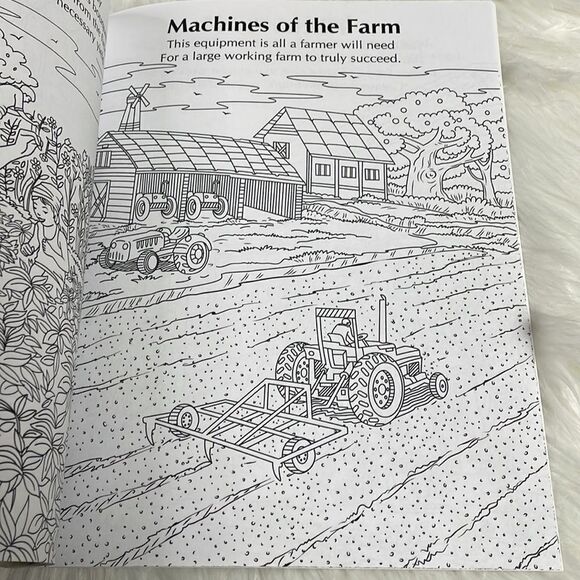 Adult Coloring Books Farm Life and Calming Colors - Picture 8 of 9
